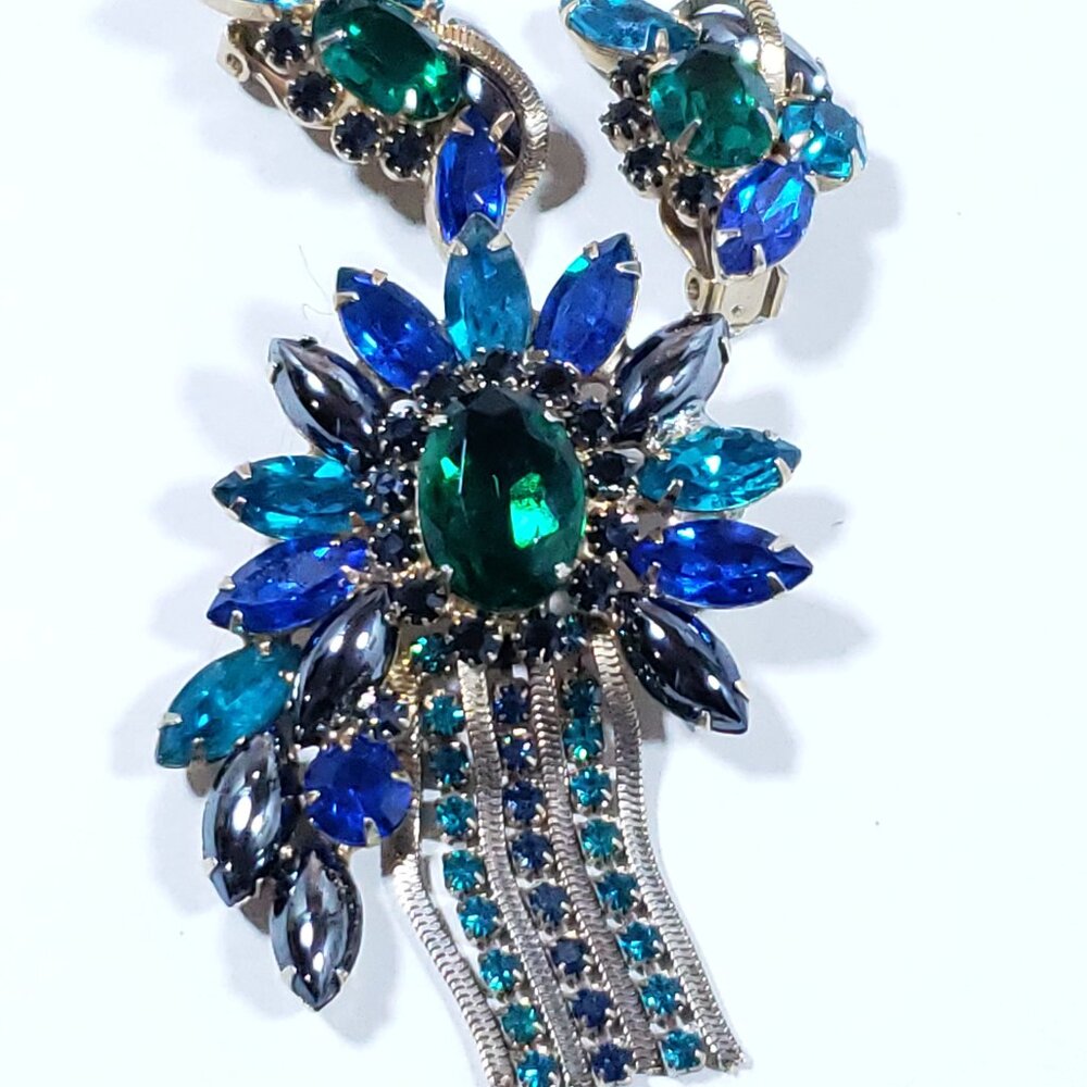Vintage Pin & Matching Earrings